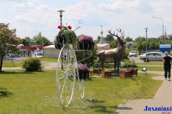 В Ляховичах пьяная компания обломала рога у инсталляции оленя