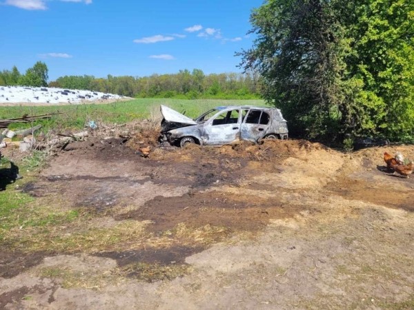 В Ивацевичском районе сгорел легковой автомобиль