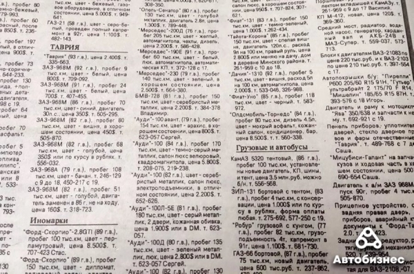 30 лет спустя. Какие машины продавались в 1993 году и сколько они стоят сегодня