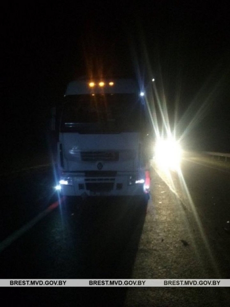 Два пьяных пешехода попали под колеса автомобилей в Брестской области за минувшие выходные