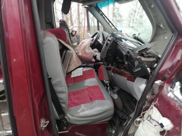 Маршрутка с пассажирами попала в аварию под Бобруйском